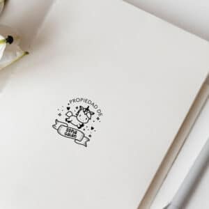 Sello Manual Madera, Propiedad de... modelo 1