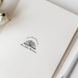 Sello Manual Madera, Propiedad de... modelo 10