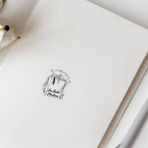 Sello Manual Madera, Propiedad de... modelo 11