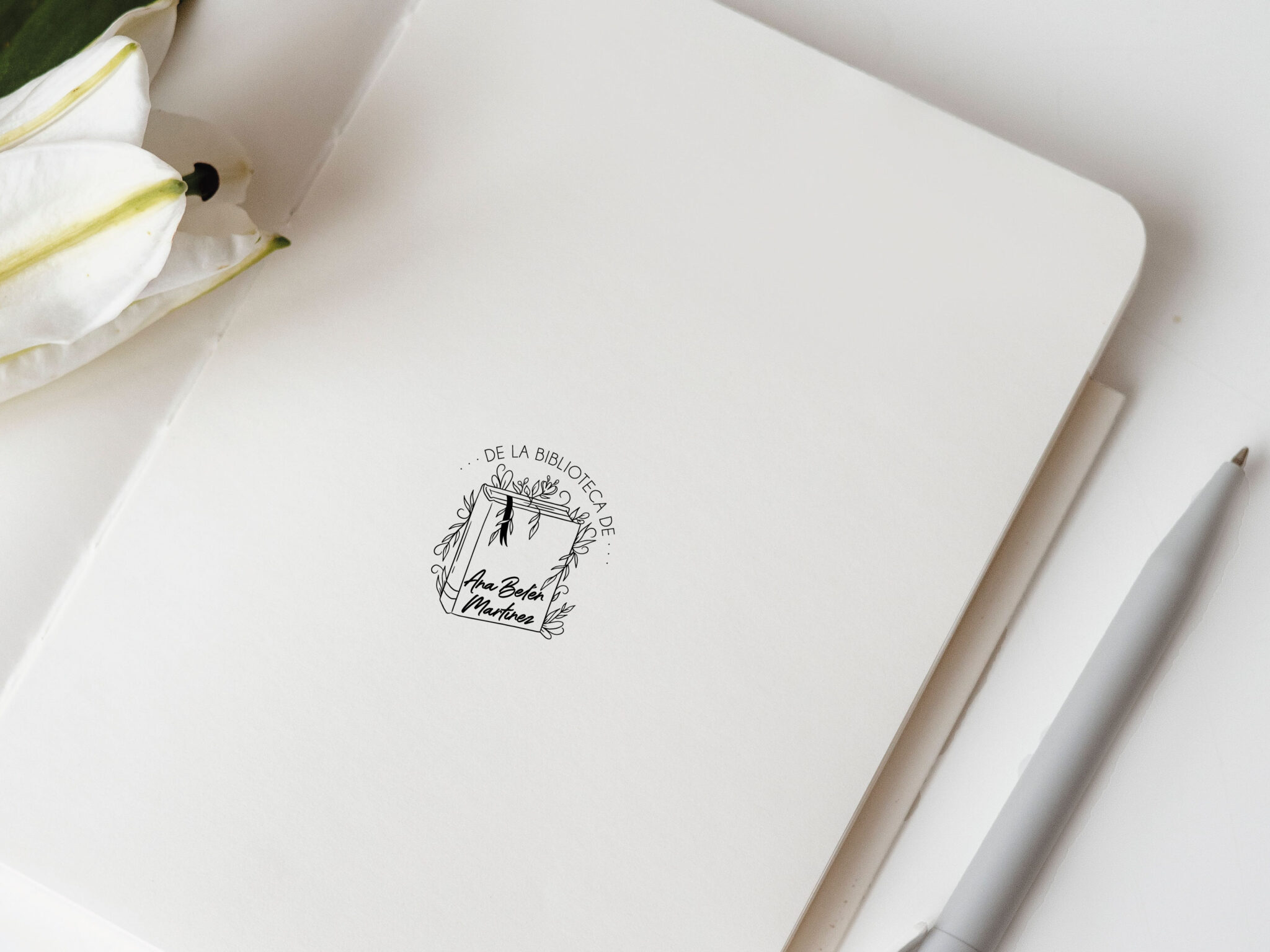 Sello Manual Madera, Propiedad de... modelo 11