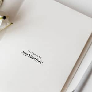 Sello Manual Madera, Propiedad de... modelo 13