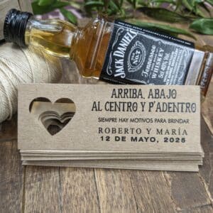 Etiquetas personalizadas redondas, modelo 8. Set de 25 unidades.